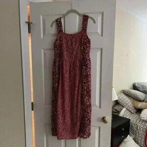 True Craft Raw hem Midi dress size M boho/90’s flare